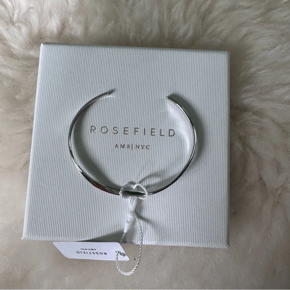 Rosefield Twisted Bangle - Silver - Picture 2 of 5